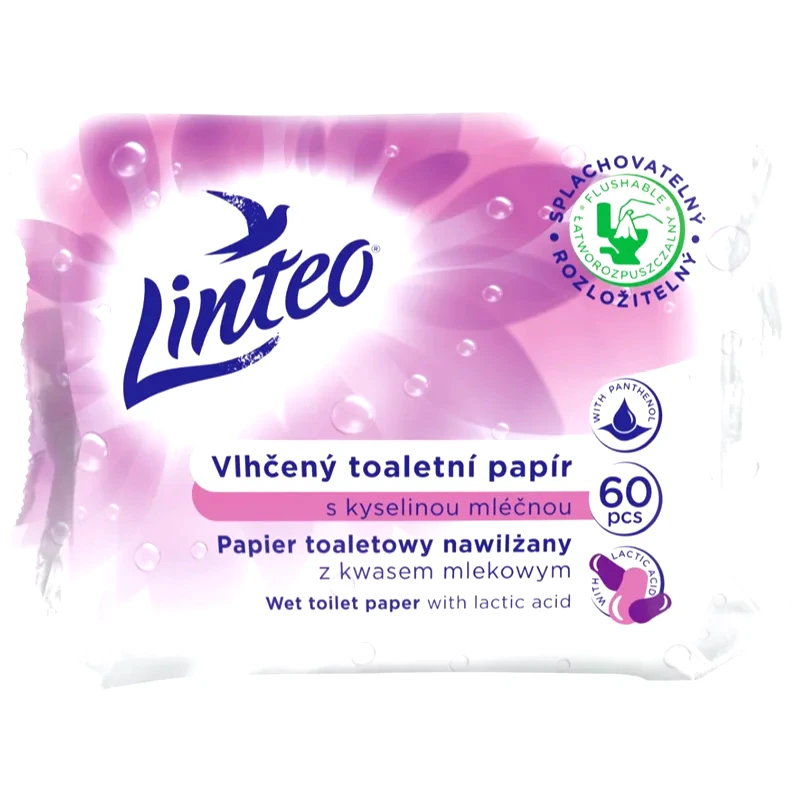 Linteo Linteo Wet Toilet Paper 60 τμχ