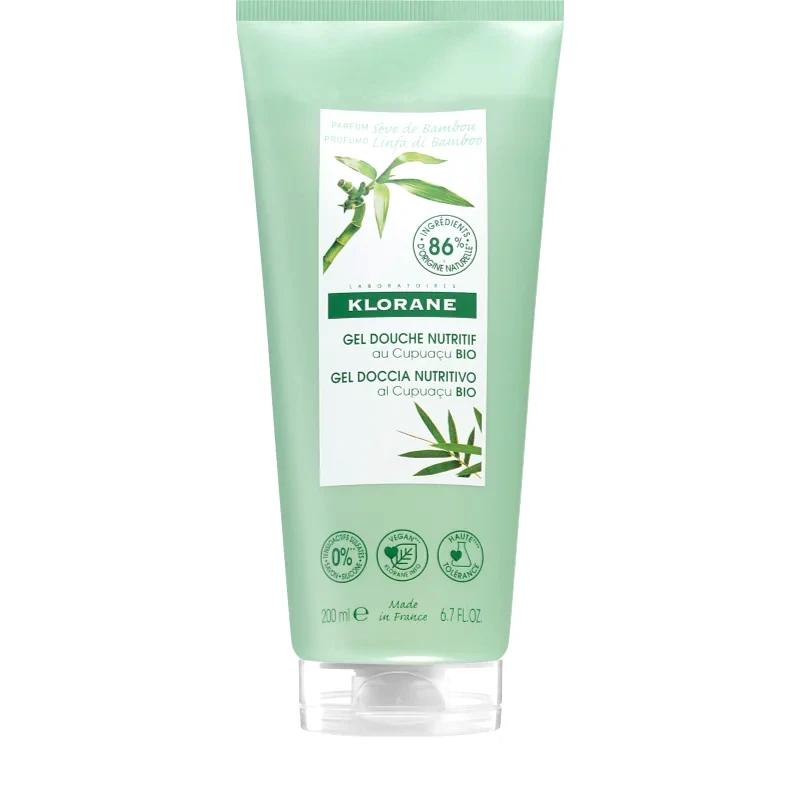Klorane Klorane Cupuaçu Bio Sève de Bambo θρεπτικό τζελ για ντους 200 ml