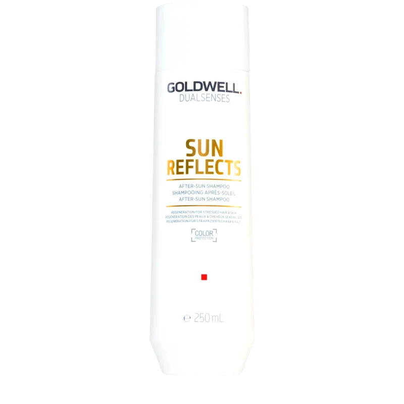 Goldwell Goldwell Dualsenses Sun Reflects καθαριστικό και καταπραϋντικό σαμπουάν για μαλλιά ταλαιπωρημένα από τον ήλιο 250 ml