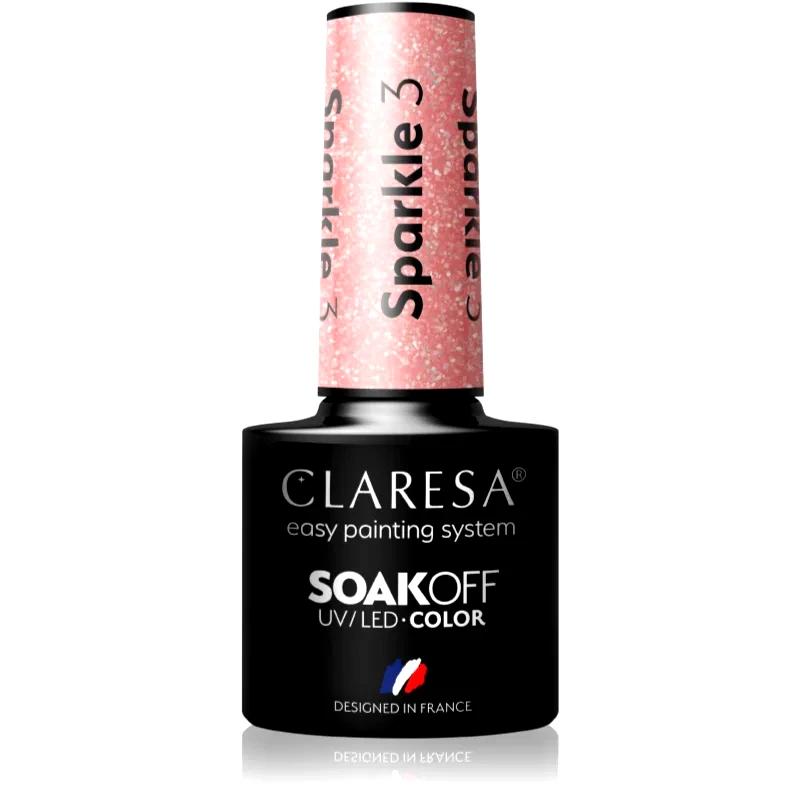 Claresa Claresa SoakOff UV/LED Color Sparkle τζελ βερνίκι νυχιών απόχρωση 3 5 γρ