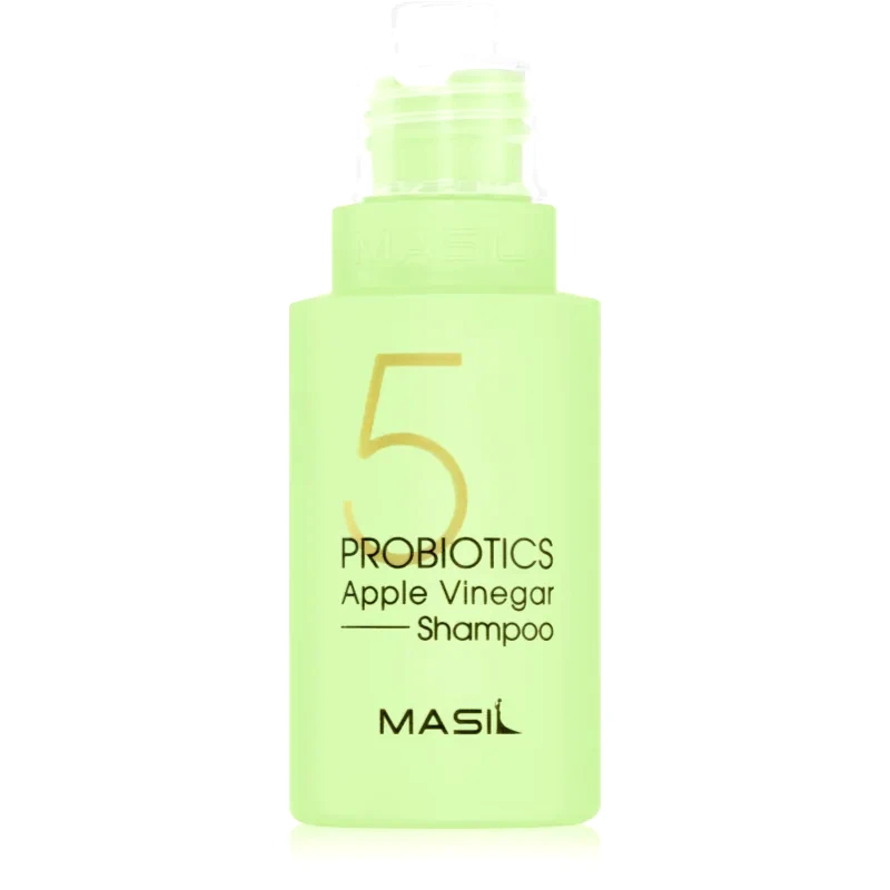 MASIL MASIL 5 Probiotics Apple Vinegar σαμπουάν για βαθύ καθαρισμό για μαλλιά και το δέρμα του τριχωτού της κεφαλής 50 ml