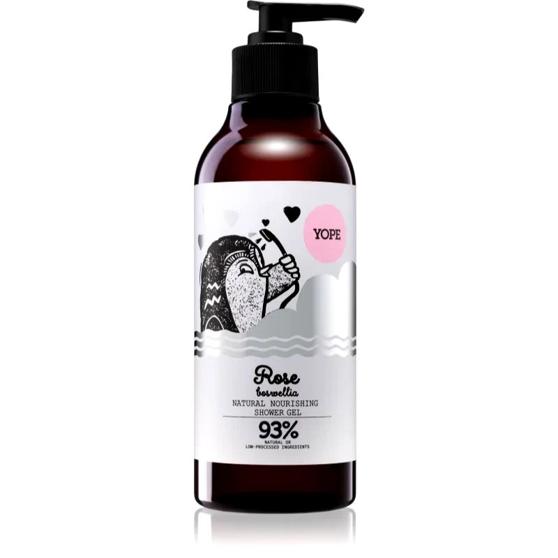 Yope Yope Rose & Boswellia τζελ για ντους με θρεπτικό αποτέλεσμα 400 μλ