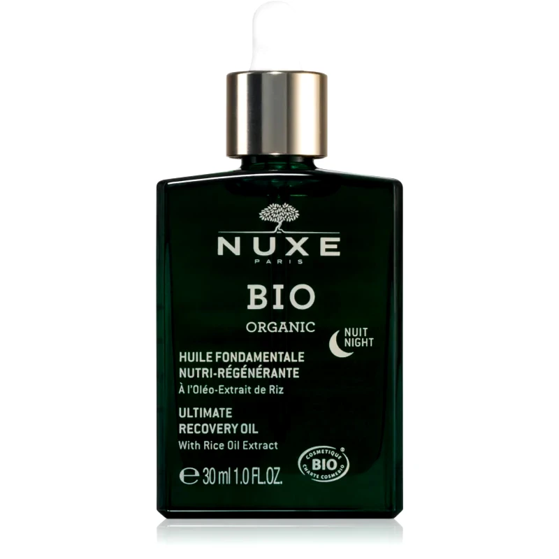 Nuxe Nuxe Bio Organic Night Oil αποκαταστατικό λάδι για αναγέννηση και ανανέωση επιδερμίδας 30 ml