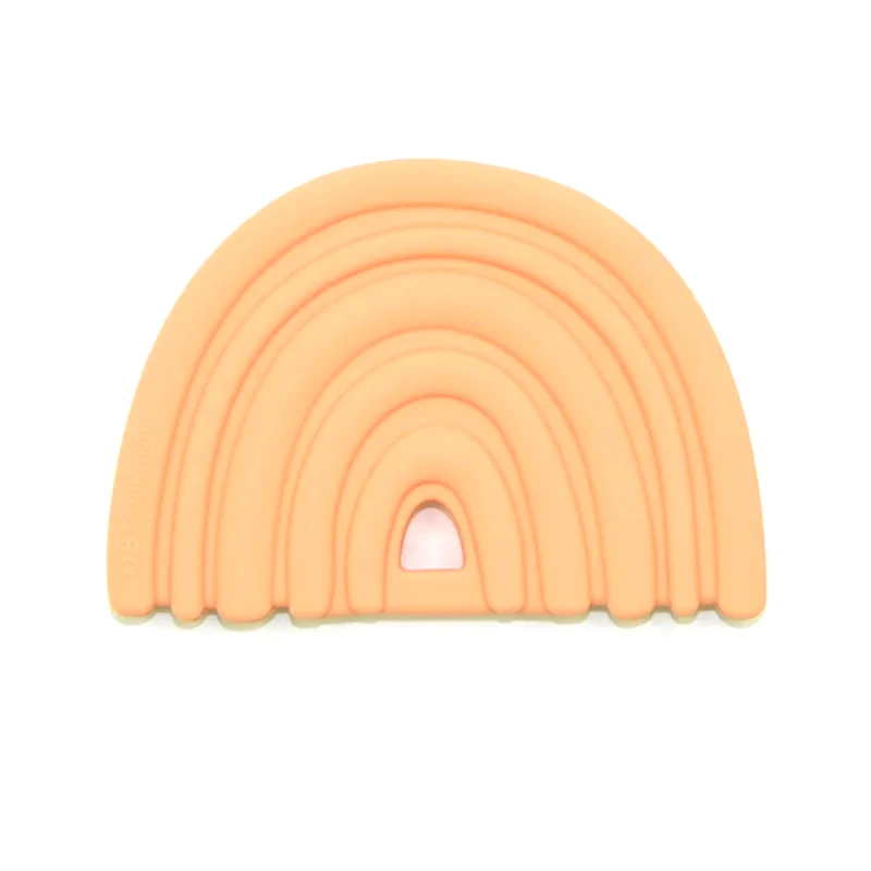 O.B Designs O.B Designs Rainbow Teether μασητικό Peach 3m+ 1 τμχ
