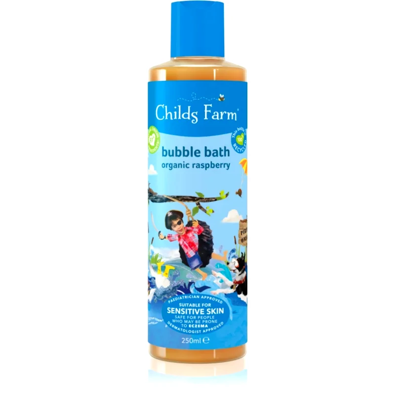 Childs Farm Childs Farm Bubble Bath νερό με φυσαλλίδες και τζελ πλυσίματος Raspberry 250 ml