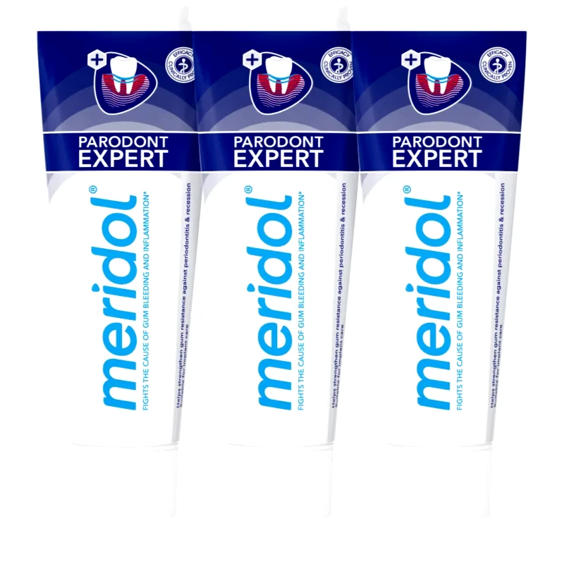 Meridol Meridol Parodont Expert οδοντόκρεμα κατά της αιμοραγίας των ούλων και περιοδοντίτιδας 3x75 ml