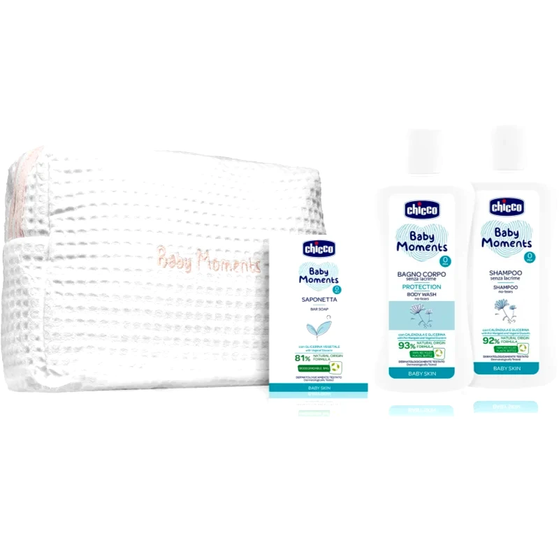 Chicco Chicco Baby Moments Blue σετ δώρου για παιδιά από τη γέννηση 1 τμχ