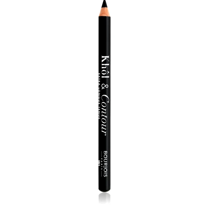 Bourjois Bourjois Khôl & Contour Extra Longue Tenue μακράς διαρεκίας μολύβι για τα μάτια με ξύστρα απόχρωση 001 Noir-issime 1,2 γρ