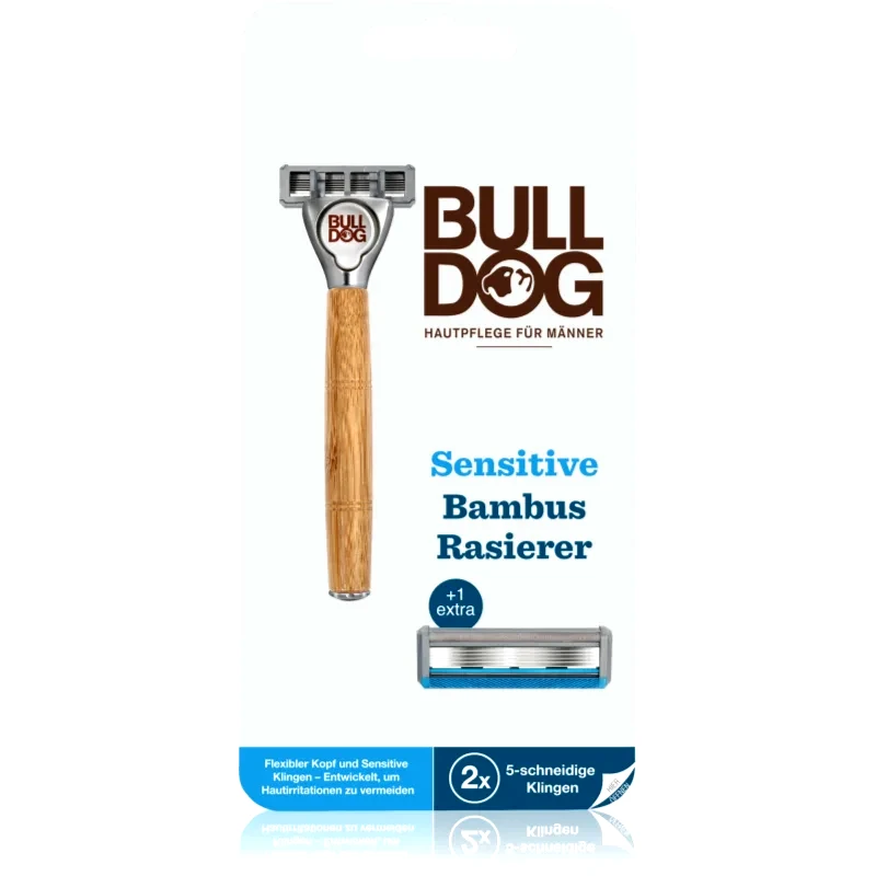 Bulldog Bulldog Sensitive Bamboo Razor and Spare ξυριστική μηχανή + ανταλλακτικές κεφαλές