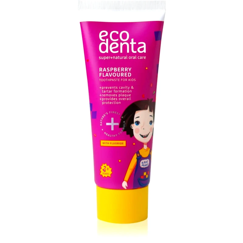 Ecodenta Ecodenta Super + φυσική οδοντόπαστα για τα παιδιά γεύση Raspberry 75 ml