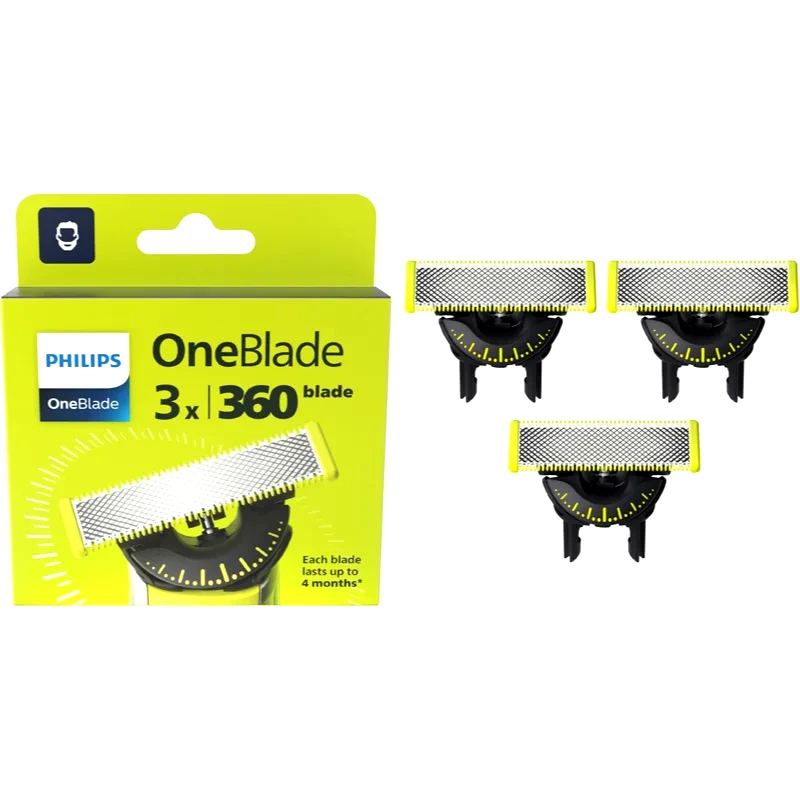 Philips Philips OneBlade 360 QP430/50 ανταλλακτικές λεπίδες for Philips OneBlade 3 τμχ
