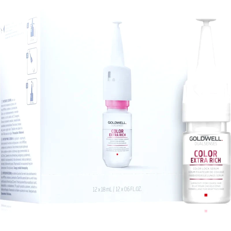 Goldwell Goldwell Dualsenses Color Extra Rich ορός για προστασία του χρώματος και λάμψης των μαλλιών 12x18 ml