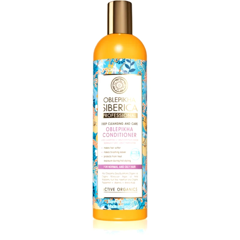 Natura Siberica Natura Siberica Oblepikha (Sea-Buckthorn) μαλακτικό για βαθύ καθαρισμό για κανονικά έως λιπαρά μαλλιά 400 ml