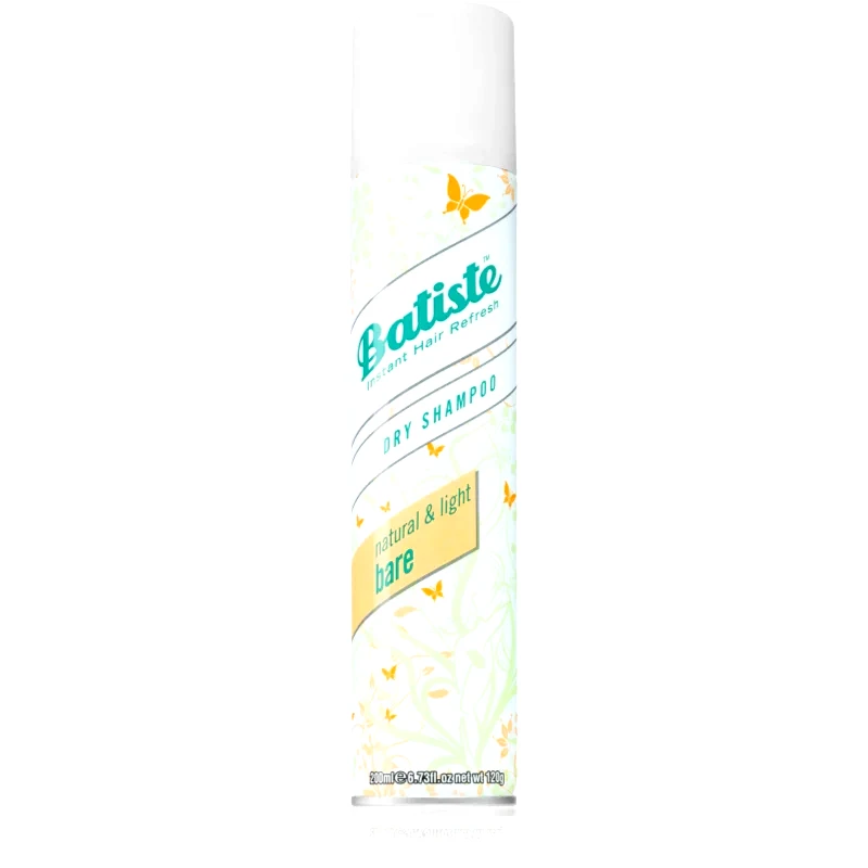 Batiste Batiste Natural & Light Bare ξηρό σαμπουάν για απορρόφηση του περιττού σμήγματος 200 ml
