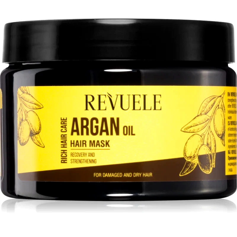 Revuele Revuele Argan Oil Hair Mask περιποιητική μάσκα για ξηρά και κατεστραμμένα μαλλιά 360 ml