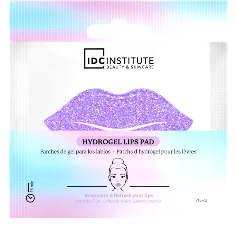 IDC INSTITUTE IDC Institute Glitter Lip Purple μάσκα υδρογέλης για τα χείλη 1 τμχ