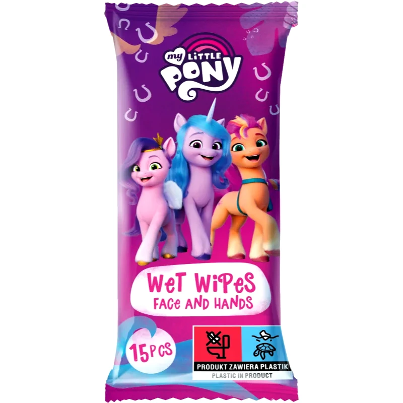 My Little Pony My Little Pony Wet Wipes υγρά μαντηλάκια καθαρισμού για παιδιά 15 τμχ