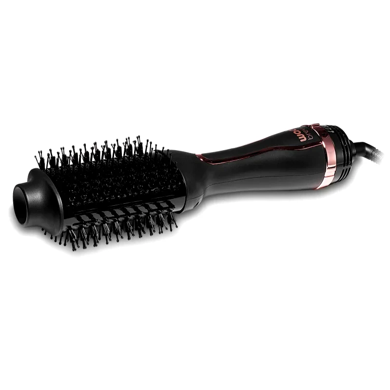 Wad Wad Bravis Oval Hair Brush Dryer σίδερο-πιστολάκι Black/Rose Gold 1 τμχ