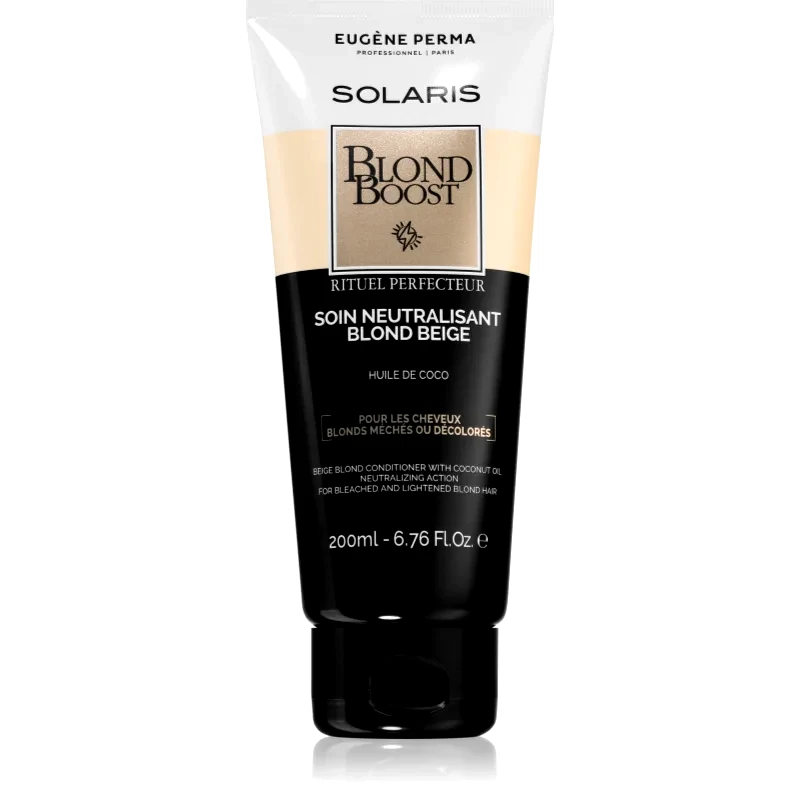 EUGÈNE PERMA EUGÈNE PERMA Solaris Blond Care ενυδατικό μαλακτικό που εξουδετερώνει τους κίτρινους τόνους 200 μλ