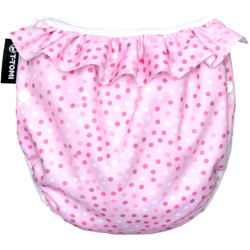 T-Tomi T-TOMI Diaper Swimwear Pink Dots πλενόμενη πάνα - μαγιό 5 - 15 kg 1 τμχ