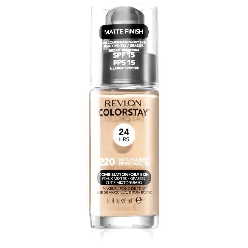 Revlon Cosmetics Revlon Cosmetics ColorStay™ μακράς διαρκείας ματ μεικ απ για μικτή και λιπαρή επιδερμίδα απόχρωση 220 Natural Beige 30 ml