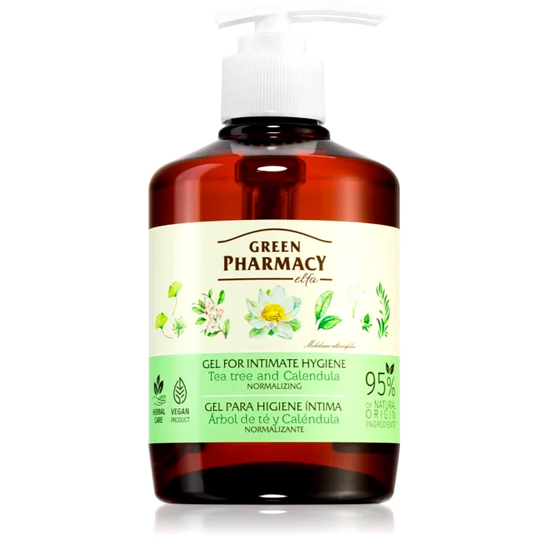 Green Pharmacy Green Pharmacy Marigold & Tea Tree Gel for Intimate Hygiene τζελ προσωπικής υγιεινής 370 ml