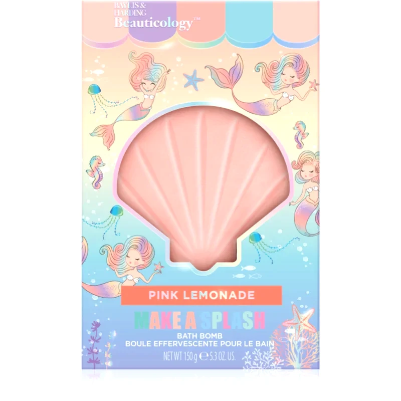 Baylis & Harding Baylis & Harding Beauticology Let's Be Mermaids βόμβα μπάνιου αρώματα Pink Lemonade 150 γρ