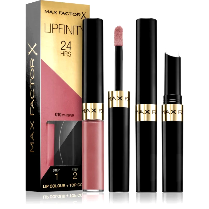 Max Factor Max Factor Lipfinity Lip Colour μακράς διαρκείας κραγιόν με βάλσαμο απόχρωση 010 Whisper 4,2 γρ