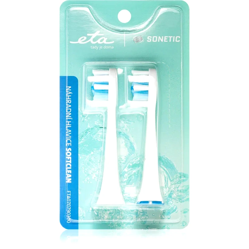 ETA ETA Sonetic SoftClean 0707 90300 ανταλλακτική κεφαλή για οδοντόβουρτσα For ETAx707 2 τμχ