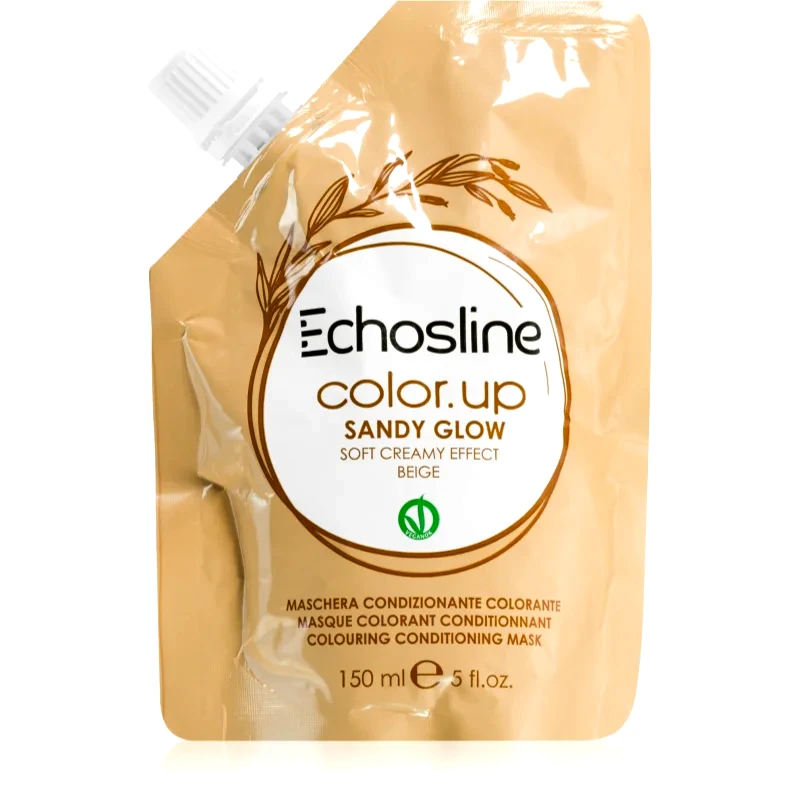 Echosline Echosline Color Up Μάσκα με τεχνολογία bonding color με θρεπτικό αποτέλεσμα απόχρωση Sandy Glow 150 μλ