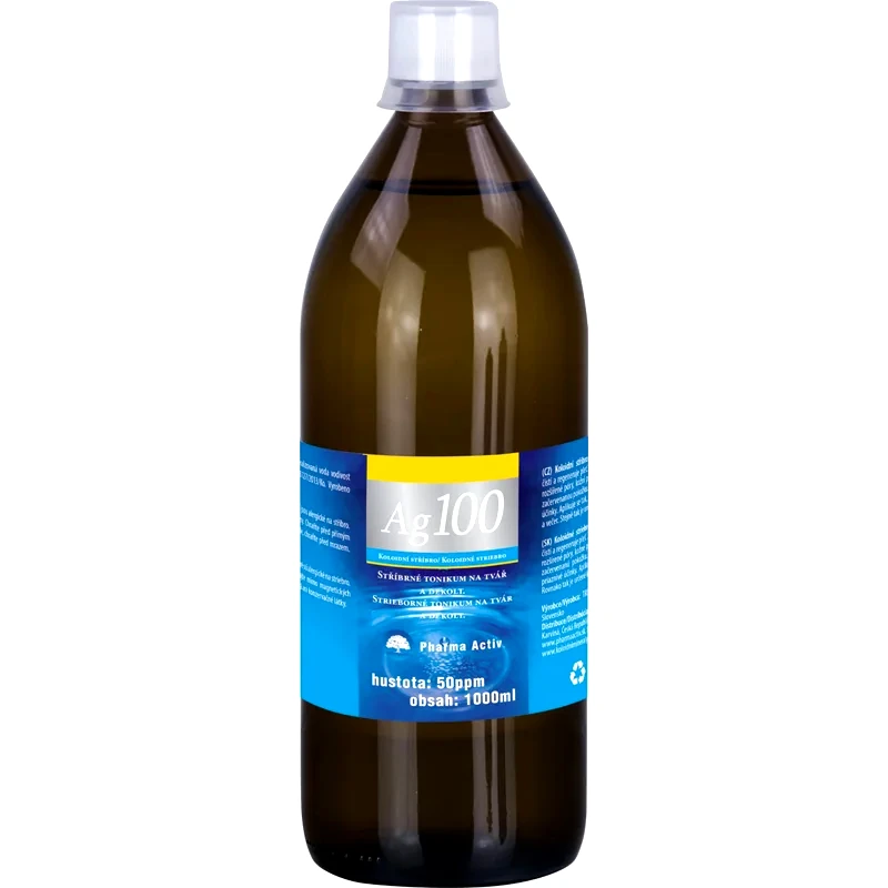 Pharma Activ Pharma Activ Colloidal silver 50ppm 1000ml καθαριστικό τονωτικό με κολλοείδη άργυρο 1000 μλ