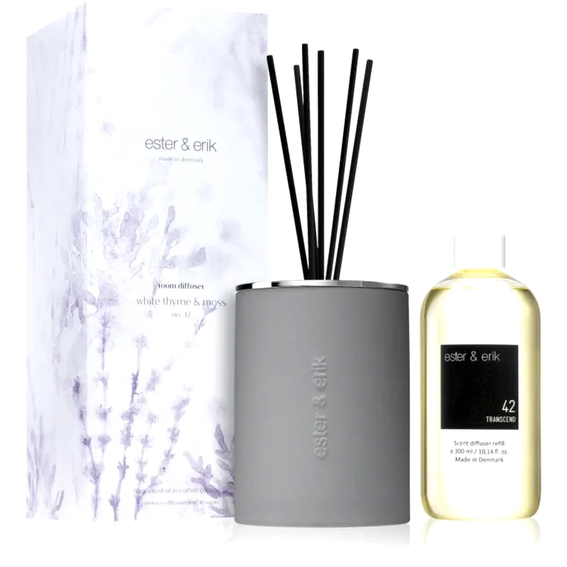 ester & erik ester & erik room diffuser white thyme & moss (no. 42) αρωματικός διαχύτης επαναπλήρωσης 300 μλ