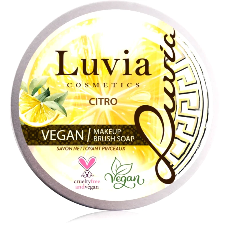 Luvia Cosmetics Luvia Cosmetics Brush Soap καθαριστικό σαπούνι για καλλυντικά πινέλα με άρωμα Citro 100 γρ