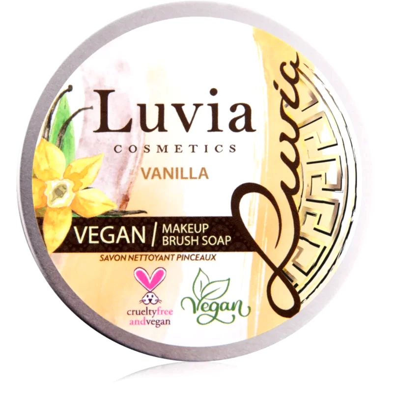 Luvia Cosmetics Luvia Cosmetics Brush Soap καθαριστικό σαπούνι για καλλυντικά πινέλα με άρωμα Vanilla 100 γρ