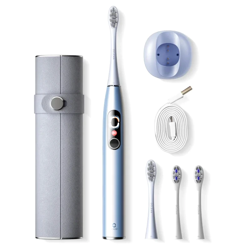OClean Oclean X Pro Digital ηχητική οδοντόβουρτσα + κεφαλές αντικατάστασης Silver