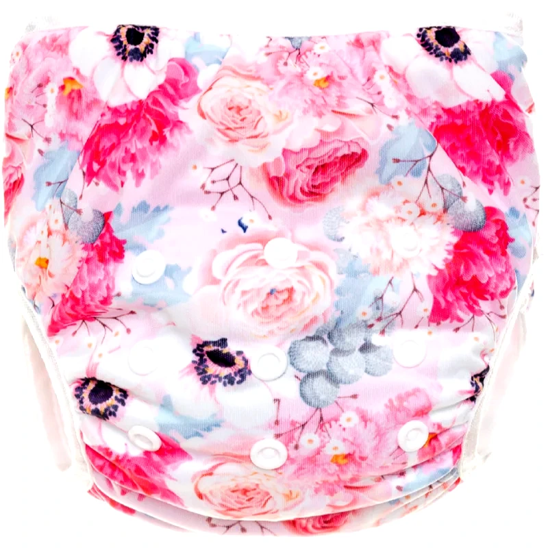 T-Tomi T-TOMI Diaper Swimwear Flowers πλενόμενη πάνα - μαγιό 5 - 15 kg 1 τμχ