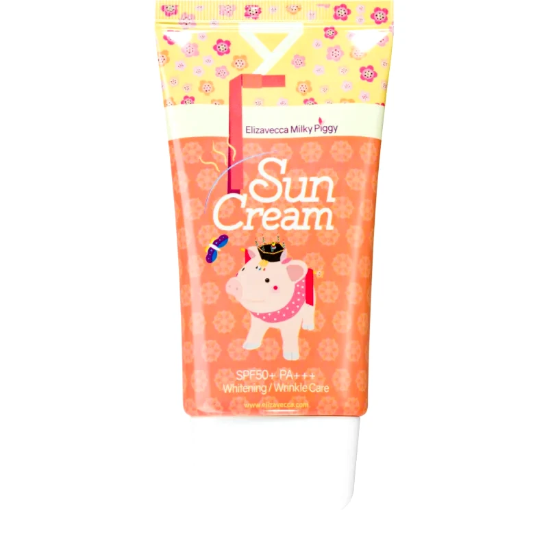 Elizavecca Elizavecca Milky Piggy Sun Cream λαμπρυντική προστατευτική αντηλιακή κρέμα SPF 50+ 50 ml