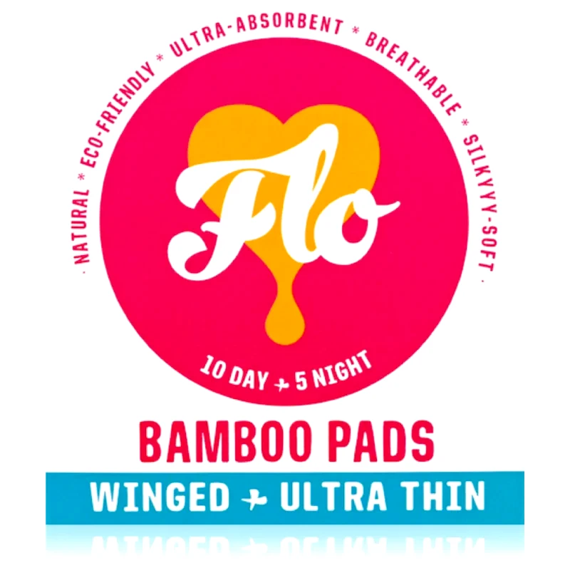 FLO FLO Ultra Thin Bamboo σερβιέτες μέρα και βράδυ 15 τμχ