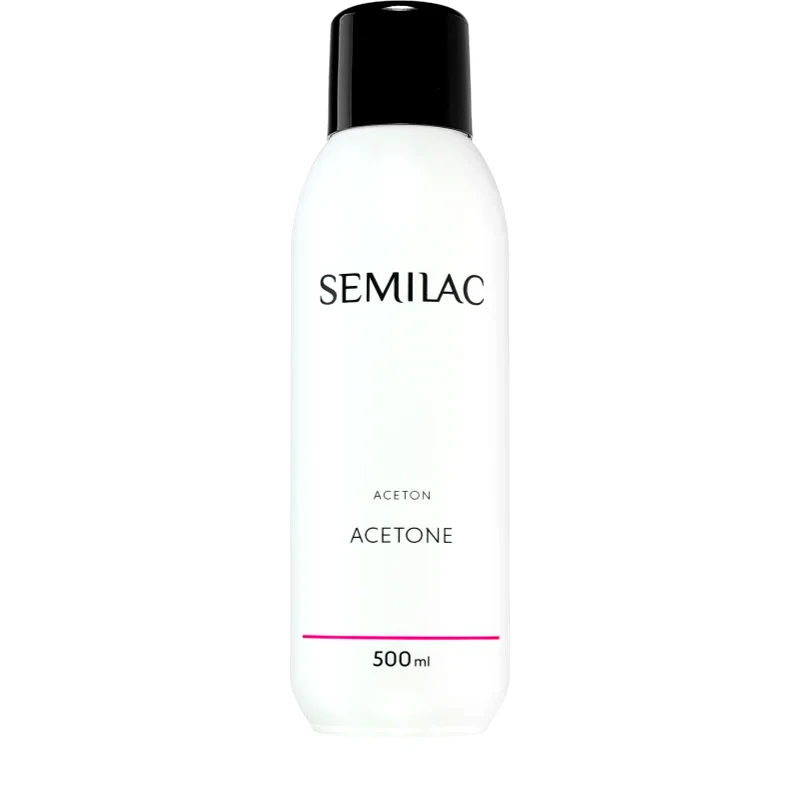 Semilac Semilac Liquids καθαρή ακετόνη για αφαίρεση τεχνητών τζελ νυχιών 500 ml