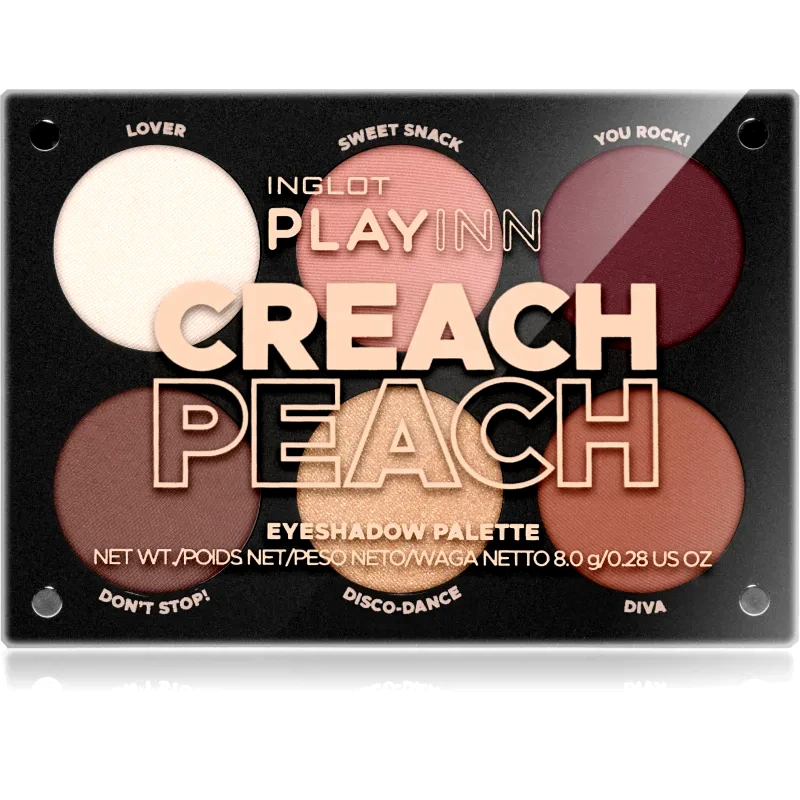 Inglot Inglot PlayInn Eyeshadow Palette Παλέτα σκιών για τα μάτια απόχρωση Creach Peach 8 γρ