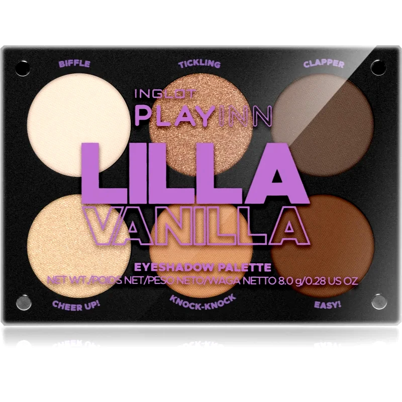 Inglot Inglot PlayInn Eyeshadow Palette Παλέτα σκιών για τα μάτια απόχρωση Lilla Vanilla 8 γρ