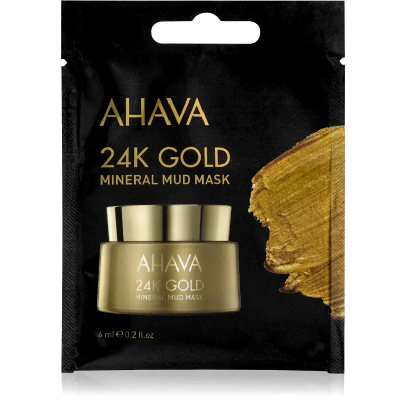 Ahava AHAVA Mineral Mud 24K Gold Μάσκα λάσπης ορυκτών με χρυσό 24 καρατίων 6 ml