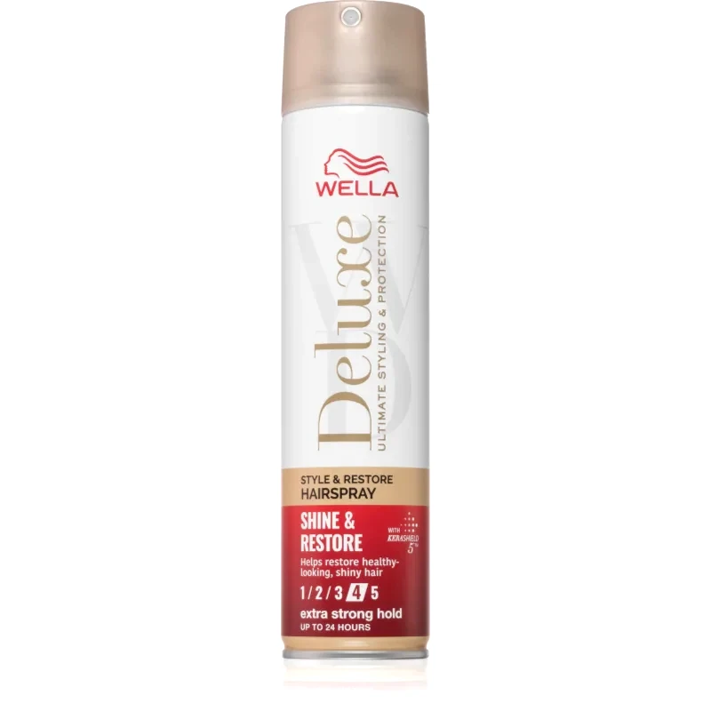 Wella Wella Deluxe Shine & Restore λακ μαλλιών για δυνατό κράτημα για όγκο 250 ml