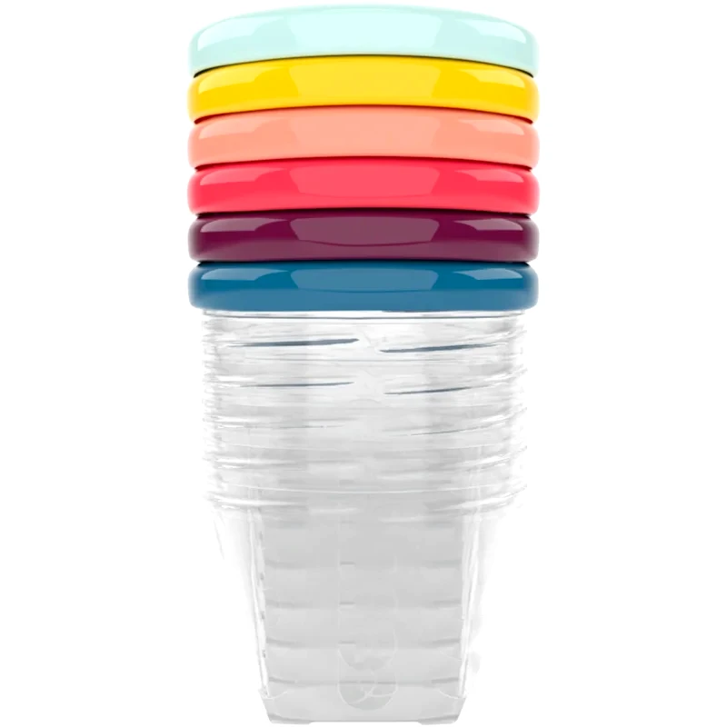 Babymoov Babymoov Bowls Multicolor μπολ με καπάκι Color 6x180 ml