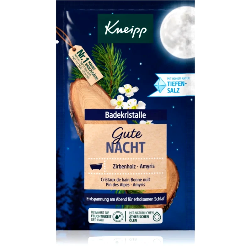 Kneipp Kneipp Good Night χαλαρωτικό αλάτι για μπάνιο Swiss Stone Pine & Balsam Torchwood 60 γρ