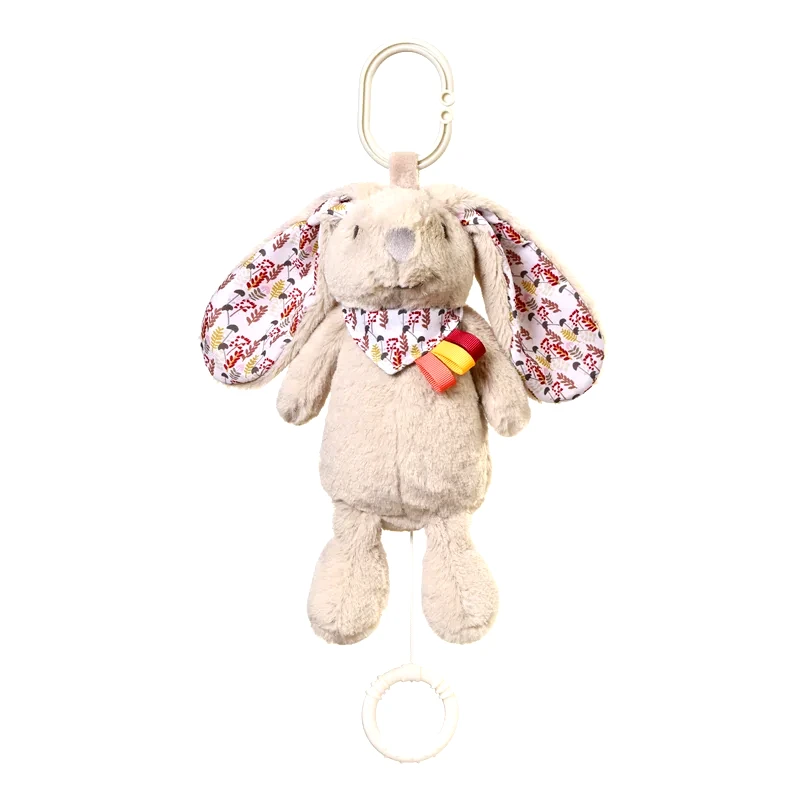 BabyOno BabyOno Have Fun Musical Toy Rabbit Milly κρεμαστό παιχνίδι δραστηριοτήτων με έντονα χρώματα με μελωδία 1 τμχ