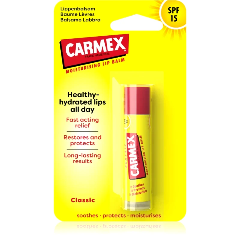 Carmex Carmex Classic ενυδατικό βάλσαμο για τα χείλη σε μπάρες SPF 15 4.25 γρ