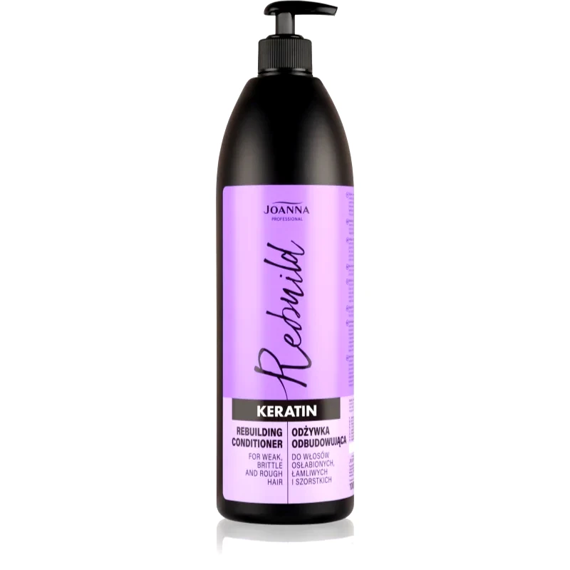 Joanna Joanna Professional Keratin κοντίσιονερ κερατίνης για κατεστραμμένα και εύθραυστα μαλλιά 1000 ml