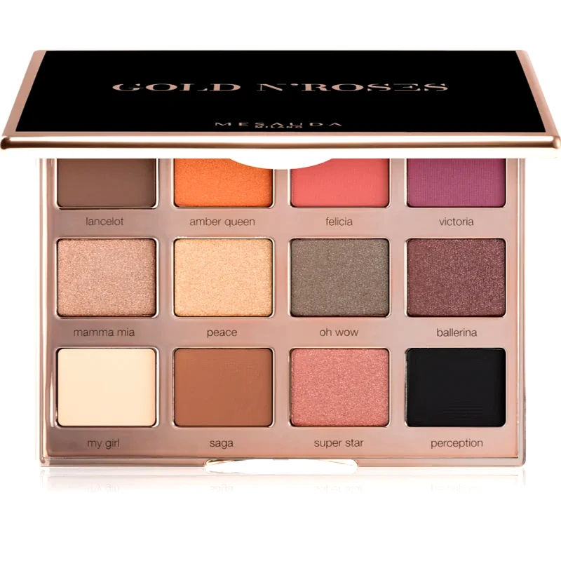 Mesauda Milano Mesauda Milano Gold N'Roses παλέτα με σκιές ματιών 12x1,2 γρ