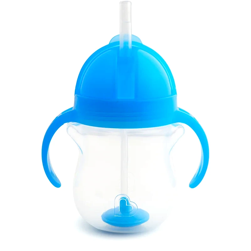 Munchkin Munchkin Click Lock™ Tip & Sip κύπελλο με καλαμάκι με βάρος Blue 6 m+ 207 ml